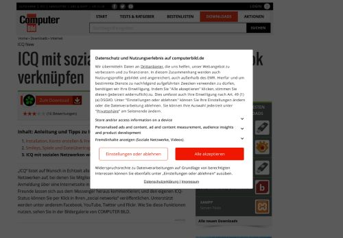 
                            4. ICQ - ICQ mit sozialen Netzwerken wie Facebook verknüpfen ...