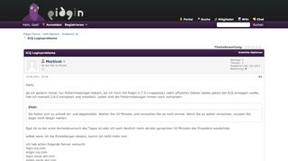 
                            2. ICQ Loginprobleme - Pidgin Forum