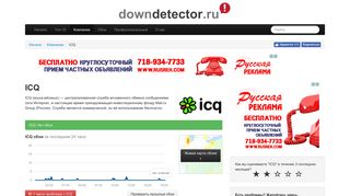 
                            5. ICQ не работает. Текущие проблемы и статус. | Downdetector