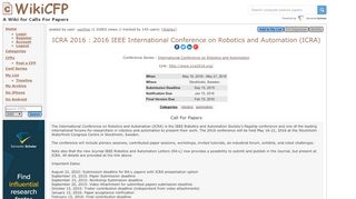 
                            11. ICRA 2016 : 2016 IEEE International Conference on Robotics and ...