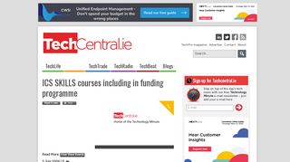 
                            10. ICS SKILLS courses including in funding programme - TechCentral.ie
