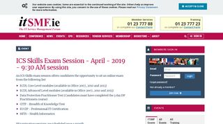
                            11. ICS Skills Exam Session - April - 2019 - itSMF Ireland