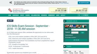 
                            8. ICS Skills Exam Session - September - 2018 - Health Informatics ...
