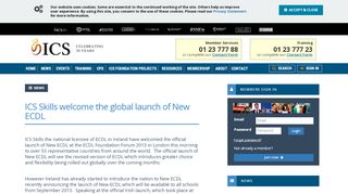 
                            4. ICS Skills welcome the global launch of New ECDL