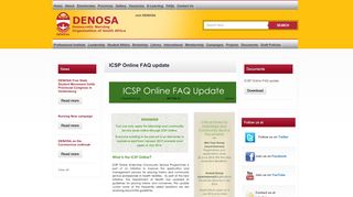 
                            6. ICSP Online FAQ update - DENOSA