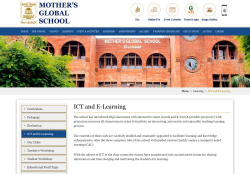 
                            2. ICT and E-Learning - Mothers Global Public School