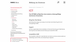 
                            10. ICT – Studium LehrerIn Bern, IVP NMS Bern