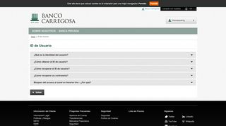 
                            13. ID de Usuario - Banco Carregosa