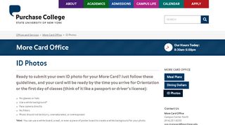 
                            4. I.D. Photos • More Card Office • Purchase College