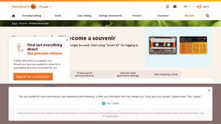 
                            8. ID tools and security - Swedbank