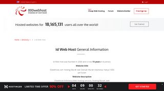 
                            6. Id Web Host reviews 2019 - 000Webhost