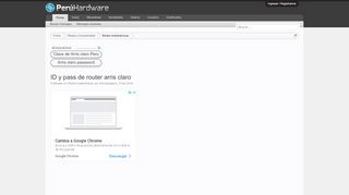 
                            6. ID y pass de router arris claro - Perú Hardware