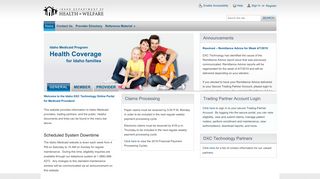 
                            10. Idaho Medicaid Health PAS OnLine