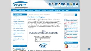 
                            6. İdarelerce e-Borç Sorgulama - SGK