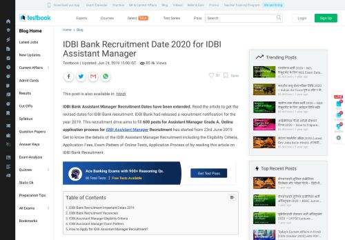 
                            8. IDBI Bank Recruitment for Executives with 760 Vacancies! – Direct ...