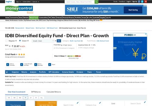 
                            11. IDBI Diversified Equity Fund - Direct Plan (G) [20.890] | IDBI Mutual ...