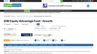 
                            1. IDBI Equity Advantage Fund - Regular Plan (G) [24.730] | IDBI Mutual ...