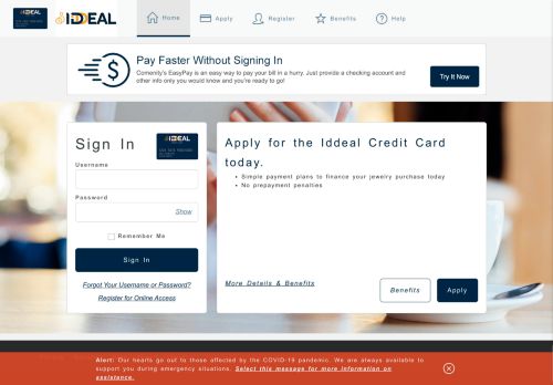 
                            12. Iddeal Credit Card - Manage your account - Comenity