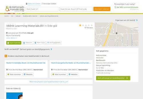 
                            10. Iddink Learrning Materials BV in Ede gld | De Telefoongids