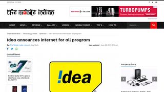 
                            13. Idea announces internet for all program - The Mobile Indian