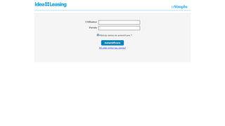 
                            3. IDEA LEASING::Simplu::Login