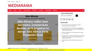 
                            5. Idea Money wallet base increases, transactions decline, as it prepares ...