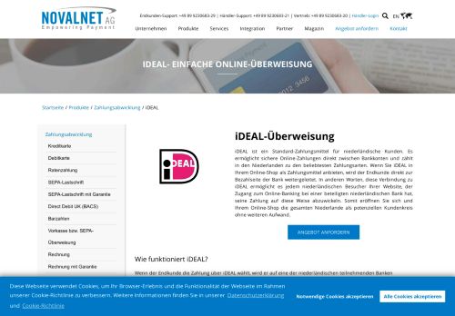 
                            7. iDEAL- Einfache Online-Überweisung - Novalnet AG