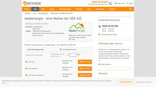 
                            13. idealenergie (Gastarife und Gaspreise) - Verivox