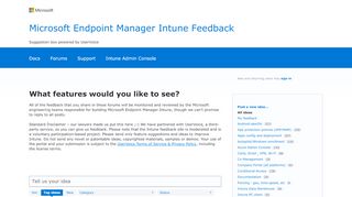 
                            12. Ideas: Top (1942 ideas) – Microsoft Intune Feedback