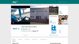 
                            8. idem telematics GmbH als Arbeitgeber | XING Unternehmen