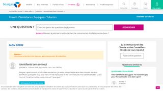 
                            7. Identifiants bein connect - Avec Réponse(s) - Forum ...