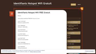 
                            6. Identifiants Hotspot Wifi Gratuit - WordPress.com