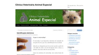 
                            5. Identificação eletrónica | Clínica Veterinária Animal Especial