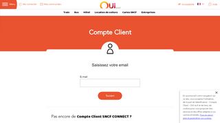 
                            2. Identification - Compte Client - OUI.sncf