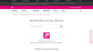 
                            9. Identifikation mit der Stimme | Telekom Hilfe