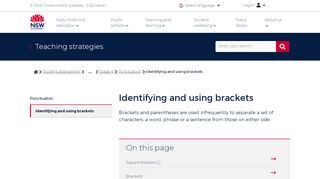 
                            4. Identifying and using brackets | Student assessment