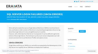 
                            2. Identifying the source of SQL Server login failures (18456 errors)