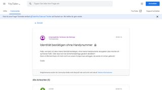 
                            4. Identität bestätigen ohne Handynummer - Google Product Forums