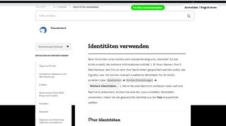 
                            5. Identitäten verwenden | Hilfe zu Thunderbird - Mozilla Support