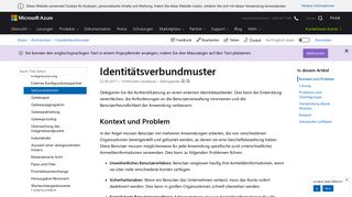 
                            1. Identitätsverbundmuster - Cloud Design Patterns | Microsoft Docs