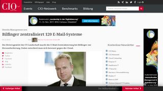 
                            7. Identity Management neu: Bilfinger zentralisiert 120 E-Mail-Systeme ...