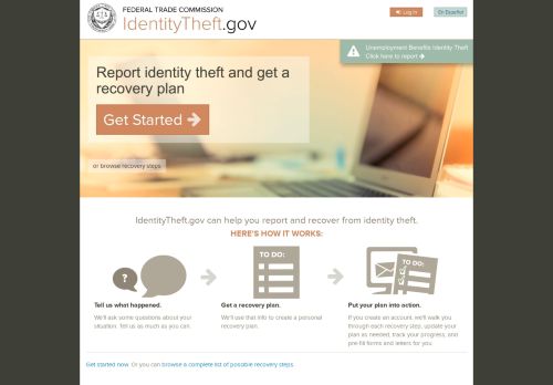 
                            11. Identity Theft Recovery Steps | IdentityTheft.gov