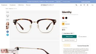 
                            3. Identity | Tortoise Acetate Eyeglasses | EyeBuyDirect