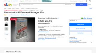 
                            13. Identsmart Id050uawits1 Id50 Passwort Manager Win D | eBay