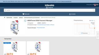 
                            8. IDENTsmart ID50 Passwort Manager ab 19,95 € | Preisvergleich bei ...