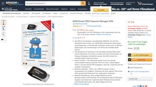 
                            6. IDENTsmart ID50 Passwort Manager WIN: Amazon.de: Bürobedarf ...