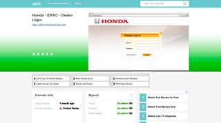 
                            5. idfsc.hondacarindia.com - Honda - IDFSC - Dealer Login - IDFSC ...