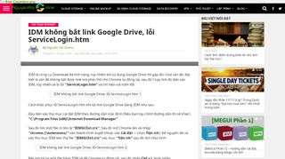 
                            8. IDM không bắt link Google Drive, lỗi ServiceLogin.htm •