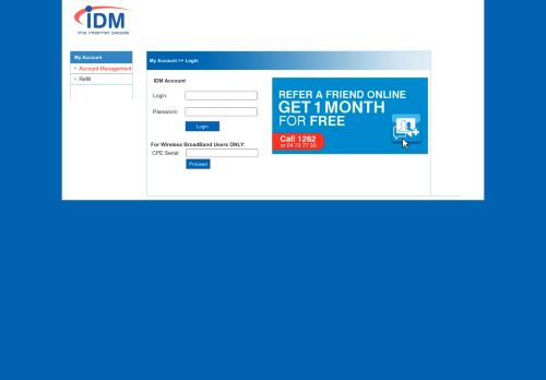 
                            10. IDM - The Internet People - Account Management - LogIn