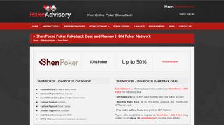 
                            13. IDN Poker Review: 50% rakeback deal at ShenPoker | Asian Poker ...